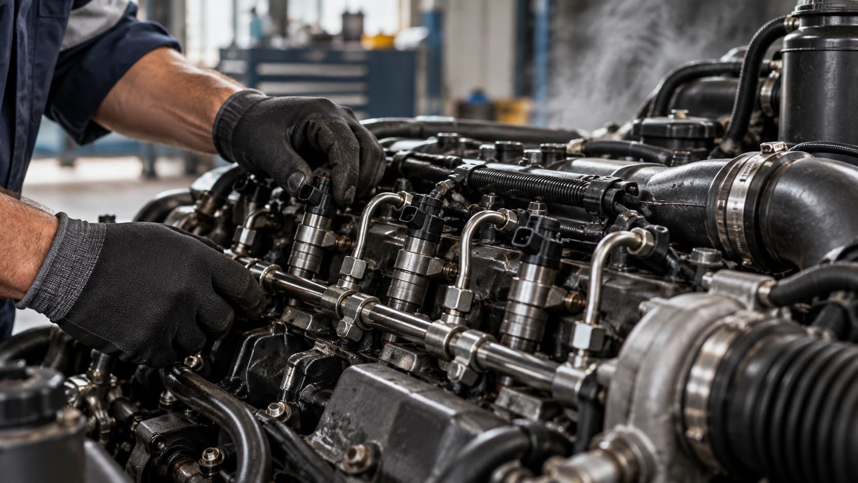 Fumaça branca no motor diesel: causas e soluções